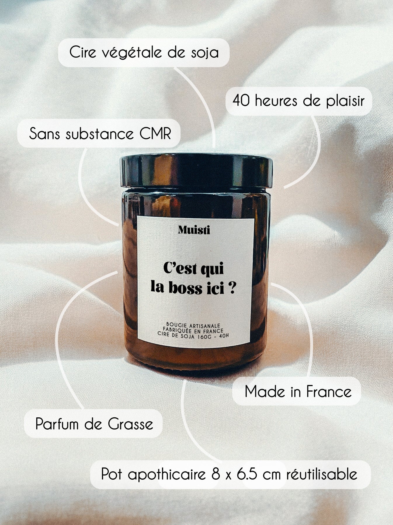 Bougie Parfumée - C'est qui la boss ici ?