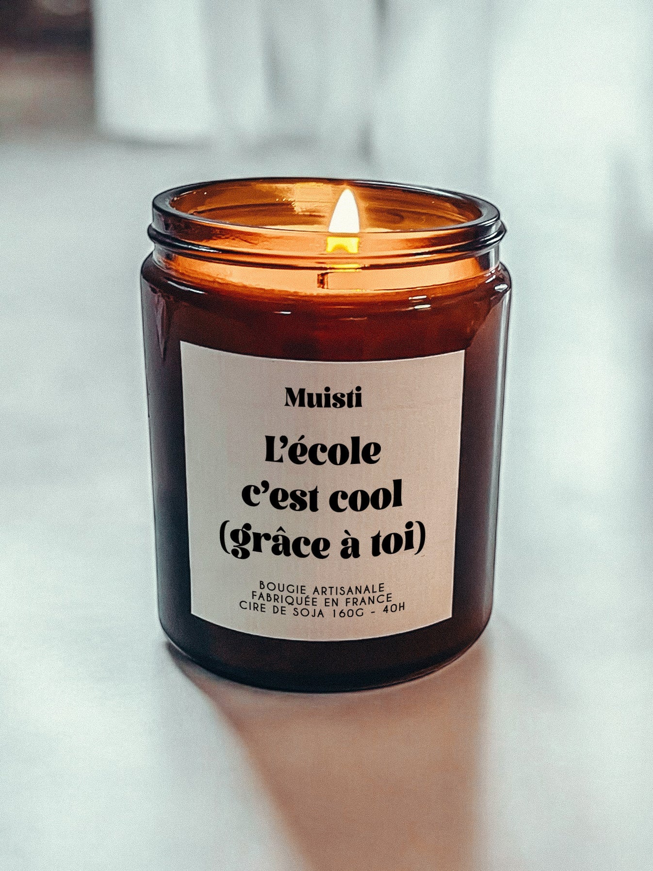Bougie Parfumée - L'école c'est cool (grâce à toi)