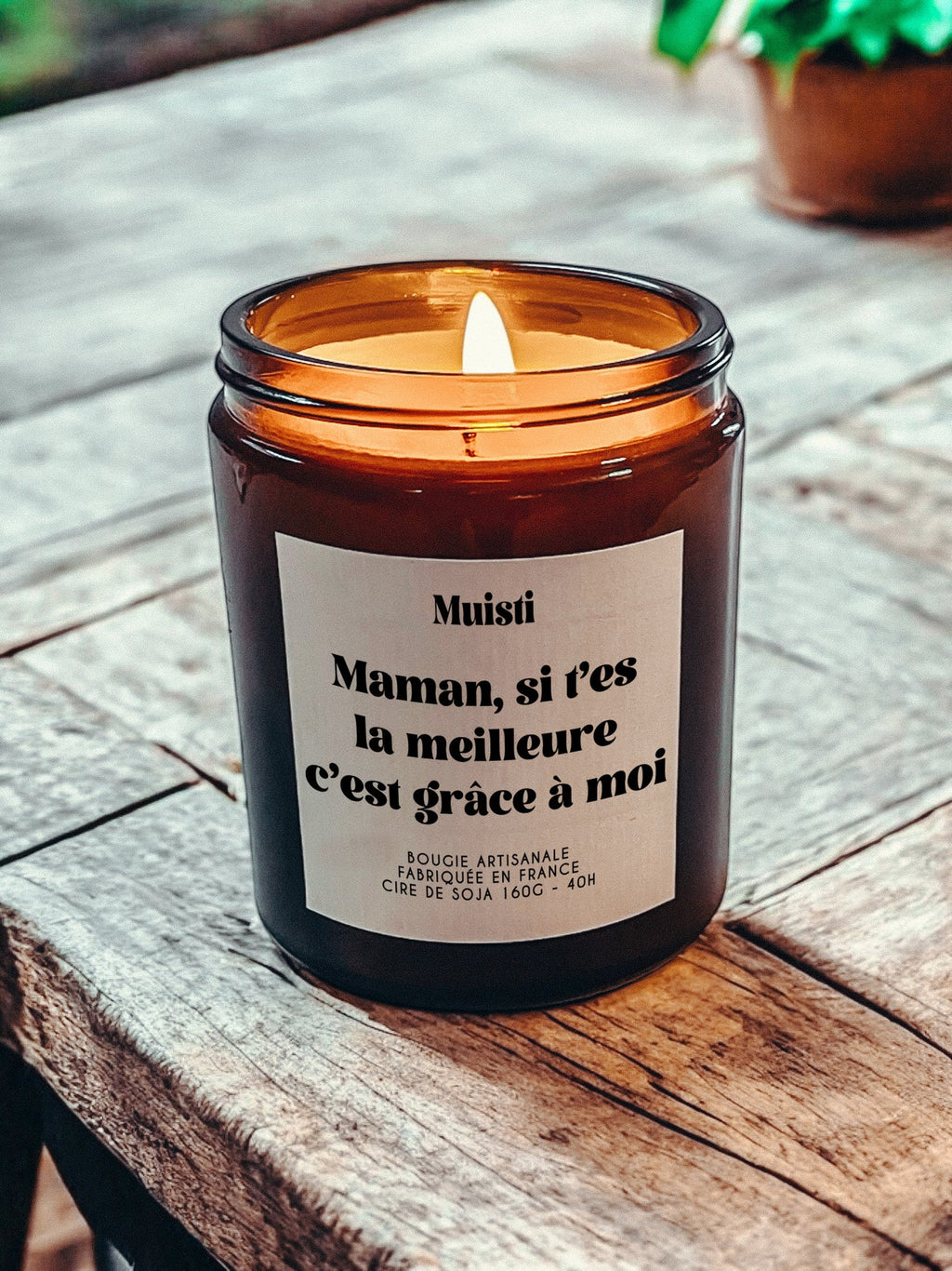 Bougie Parfumée - Maman si t'es la meilleure c'est grâce à moi