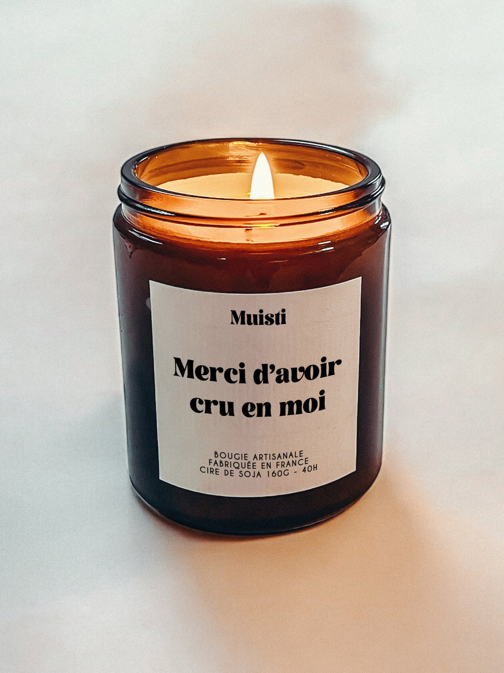 Bougie Parfumée - Merci d'avoir cru en moi