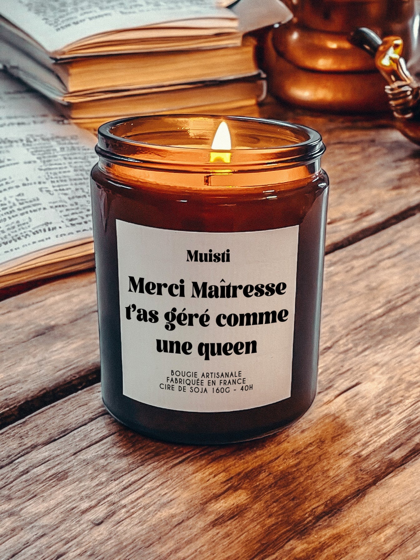 Bougie Parfumée - Merci Maîtresse, t'as géré comme une queen