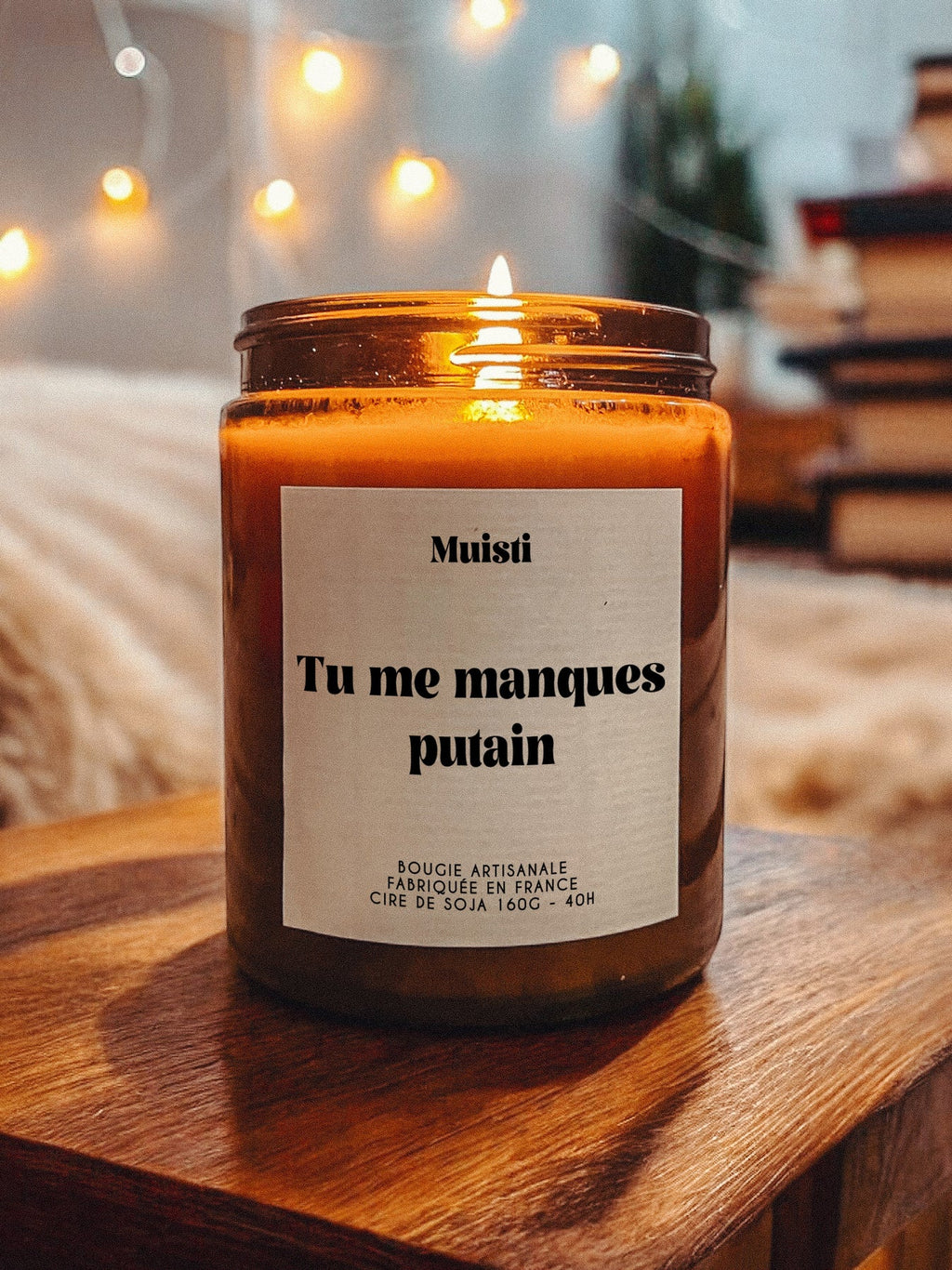 Bougie Parfumée - Tu me manques putain