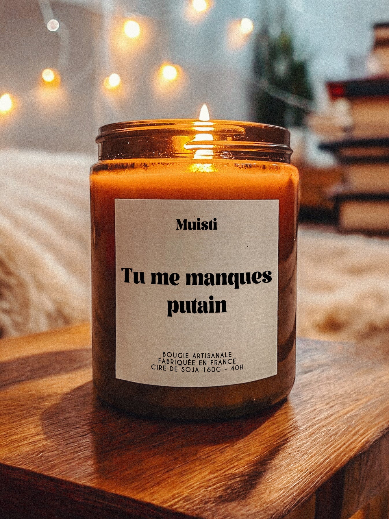 Bougie Parfumée - Tu me manques putain