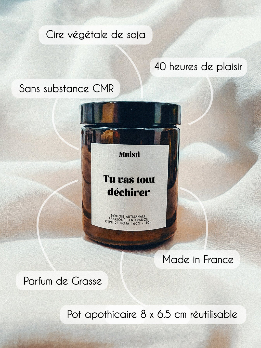 Bougie Parfumée - Tu vas tout déchirer