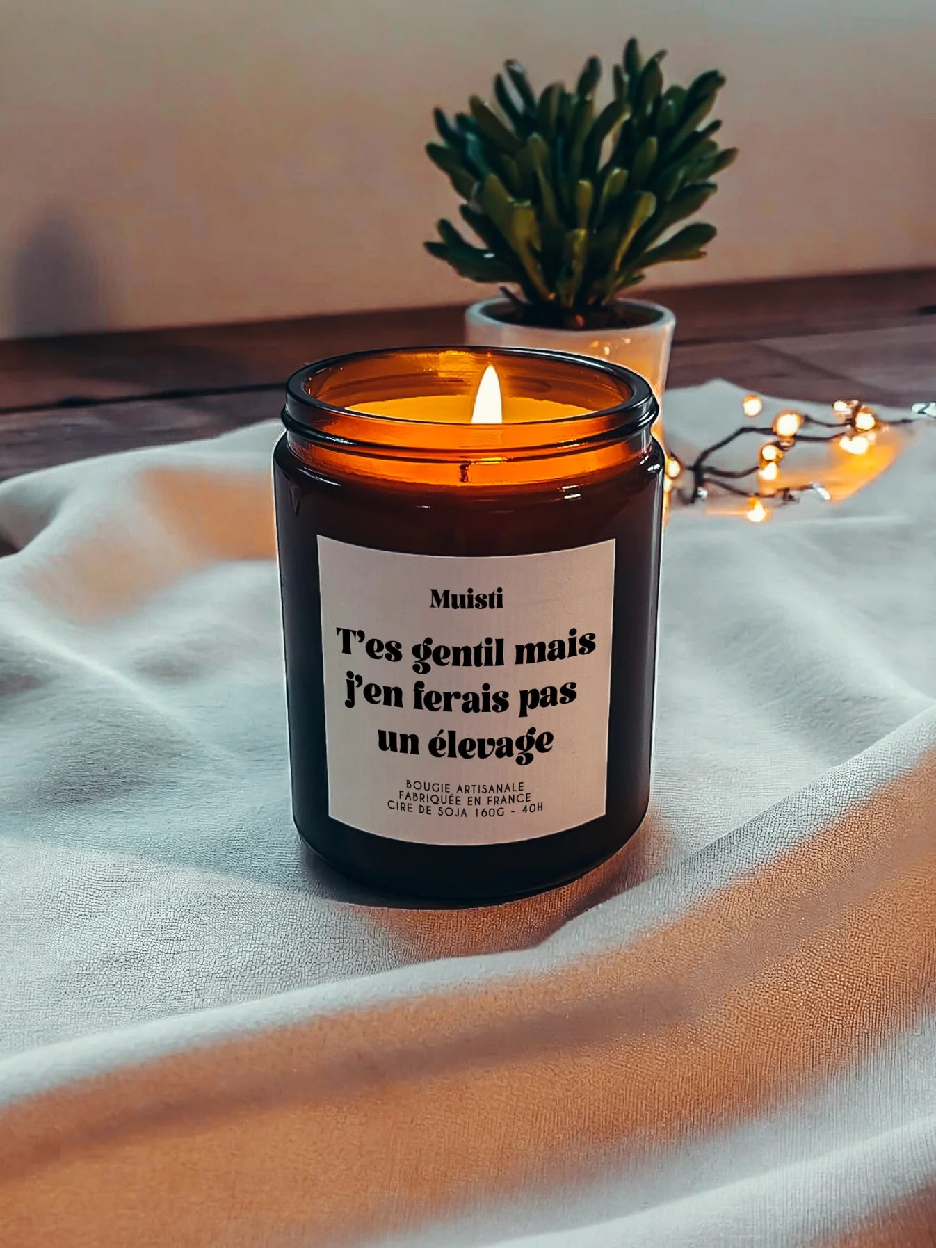 Bougie Parfumée - T'es gentil mais j'en ferais pas un élevage