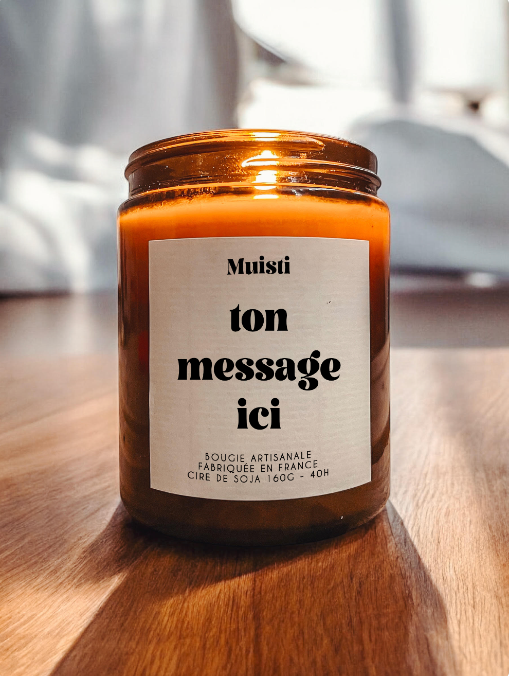 Bougie Parfumée à personnaliser